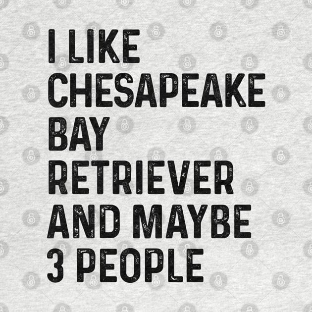 I Like Chesapeake Bay Retriever And Maybe 3 People Dog Lover by HeroGifts